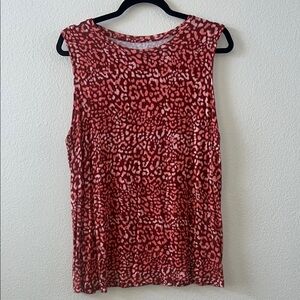 Nine West Red Sleeveless Tank Top